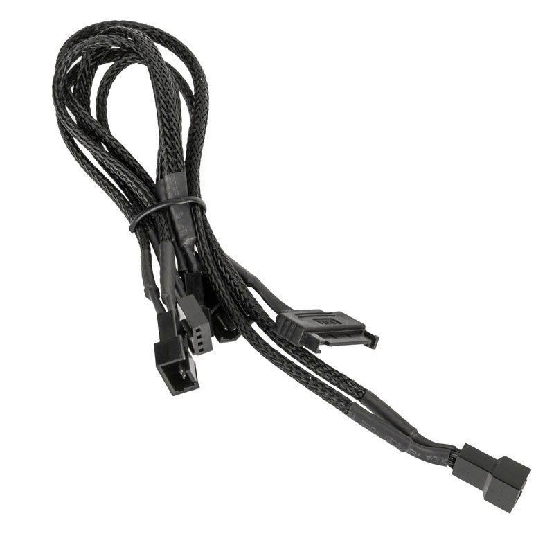 Kolink 1-4 PWM fan Splittercable - 35 cm, geflochten, black