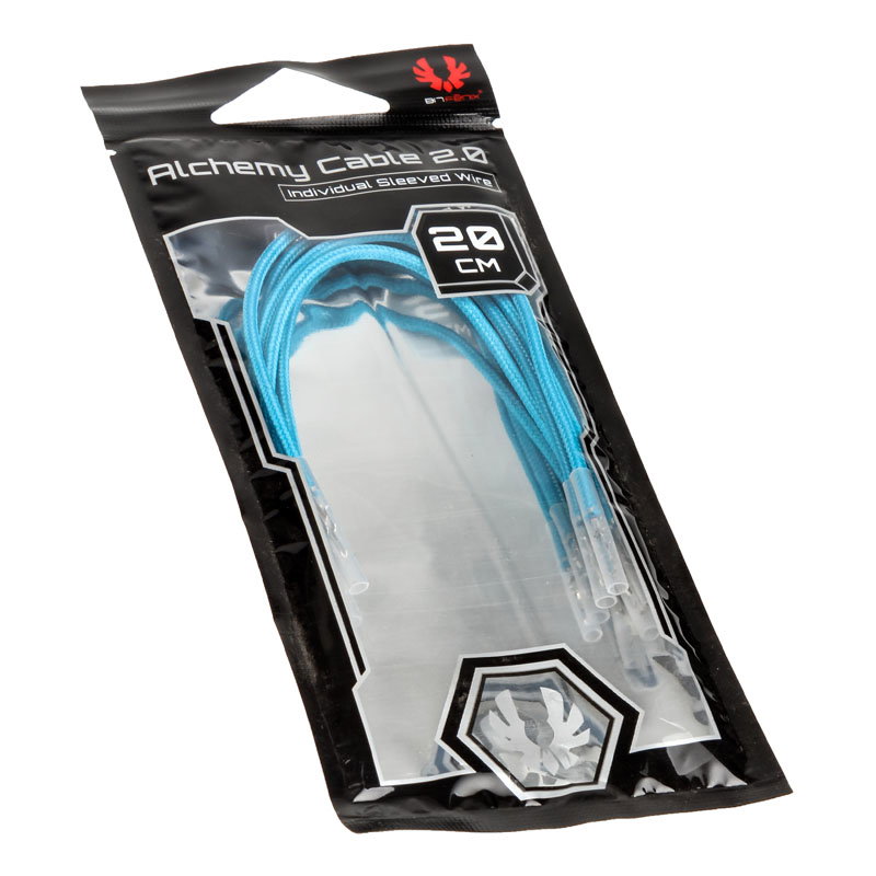 BitFenix Alchemy 2.0 PSU Cable, 5x 20cm - lightblue
