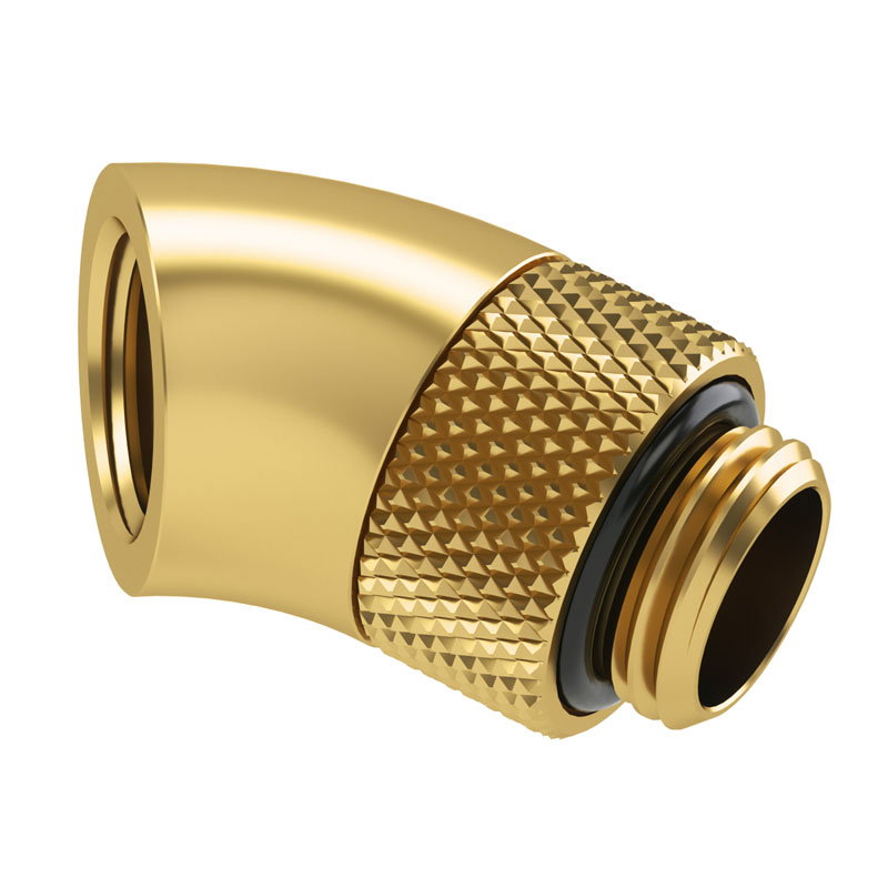 Barrow Adapter 45 Grad G1/4 inches AG auf G1/4 inches IG - drehbar, gold