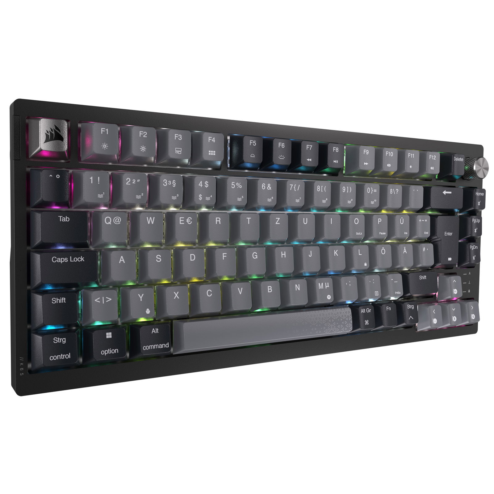 Corsair Gaming K65 Plus Wireless 75% RGB Gaming keyboard, MLX RED - black, gray