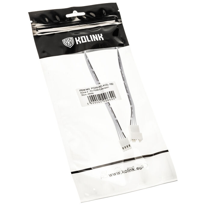 Kolink 4-Pin PWM Verlngerung - 30cm, white