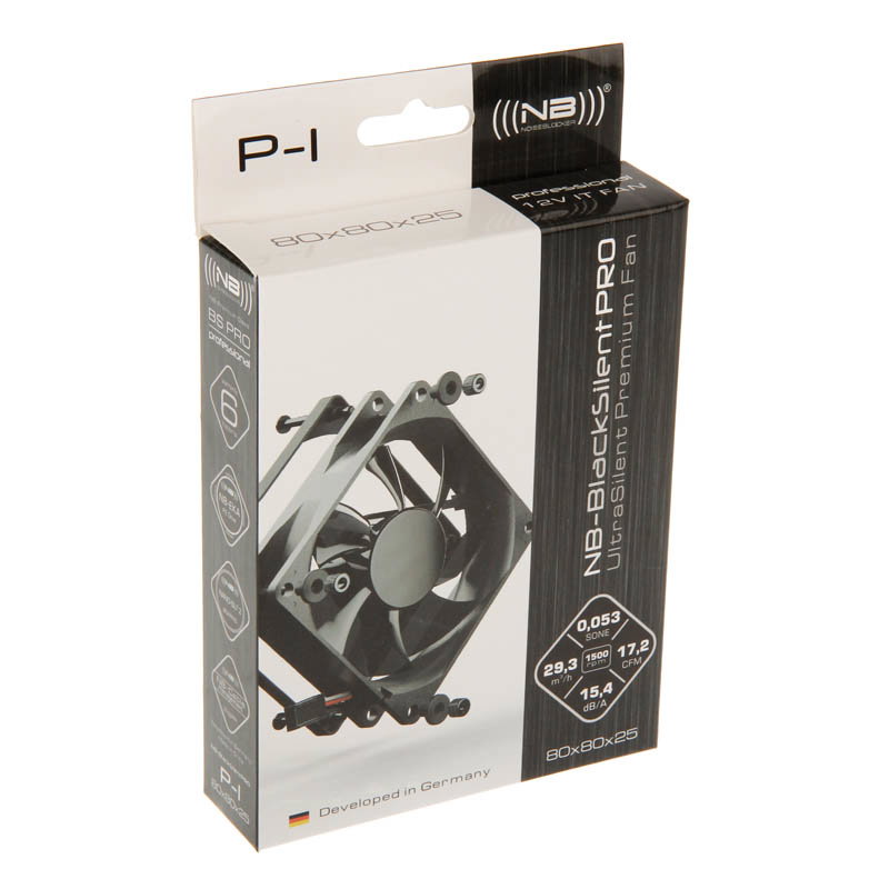 Noiseblocker BlackSilent Pro Fan P-1 - 80mm
