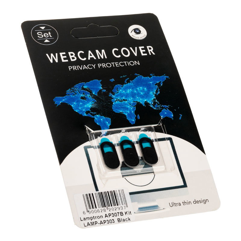 Lamptron Webcam Slide Cover, 3-Stck - black