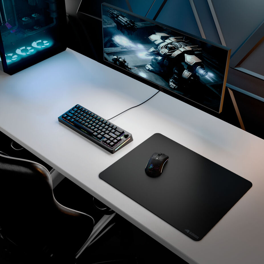 Glorious Gaming mousepad 2 XL, randlos, gummiert - 460 x 355mm, black