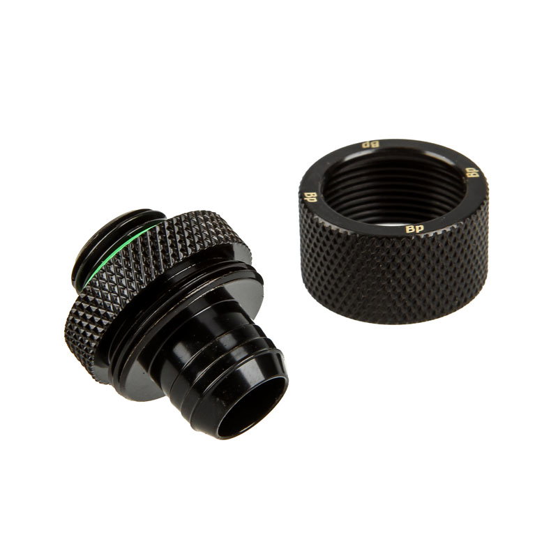 Bitspower Anschluss gerade G1/4 inches AG auf 16/10mm - black matte