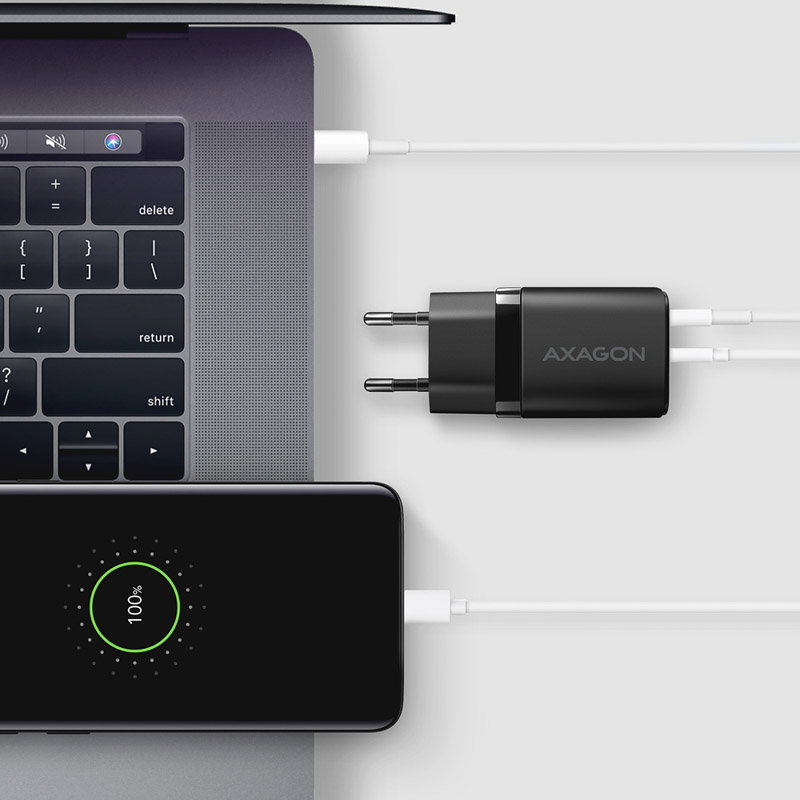 AXAGON ACU-PQ30 Ladegert QC3.0, 4.0/AFC/FCP/PPS/Apple + PD USB-C, 30W - black