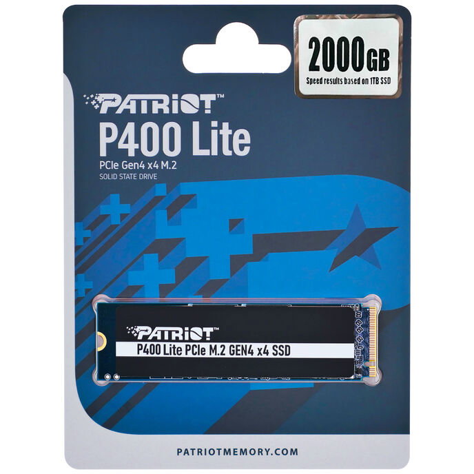 Patriot P400 Lite NVMe SSD, PCIe 4.0 M.2 Typ 2280 - 2 TB