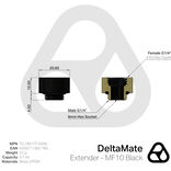 Thermal Grizzly DeltaMate Extender - MF10, black