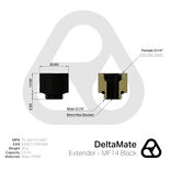 Thermal Grizzly DeltaMate Extender - MF14, black