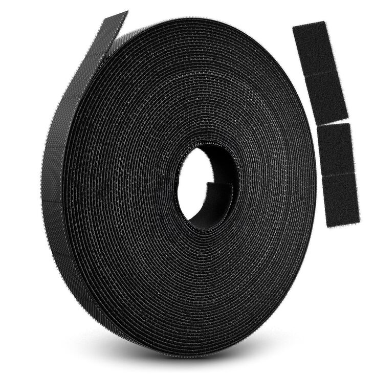 LABEL THE CABLE RIP STRAPS Klettband-Rolle - black, 3m