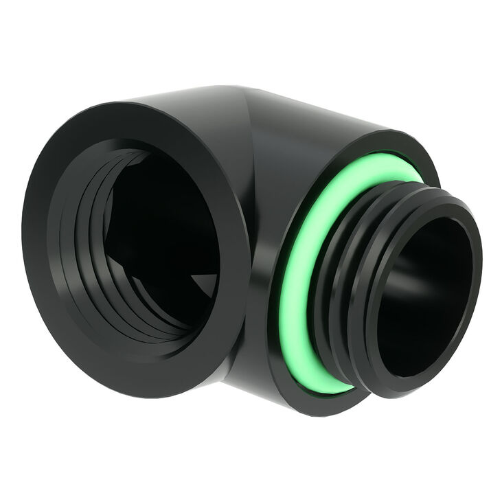 Barrow Dazzle Adapter 90 Grad G1/4 inches AG auf G1/4 inches IG - black