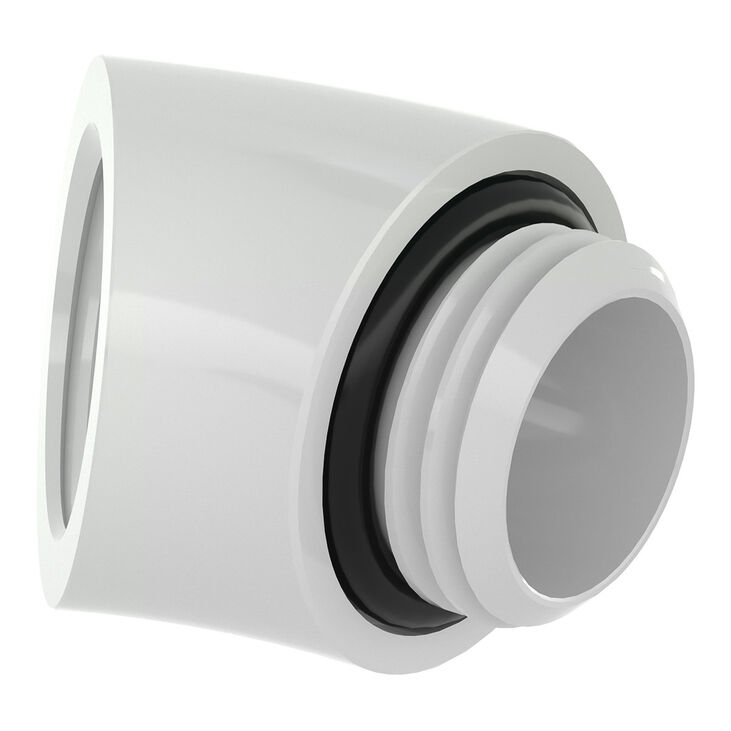 Barrow Adapter, 45 Grad, G1/4 inches AG auf G1/4 inches IG - white