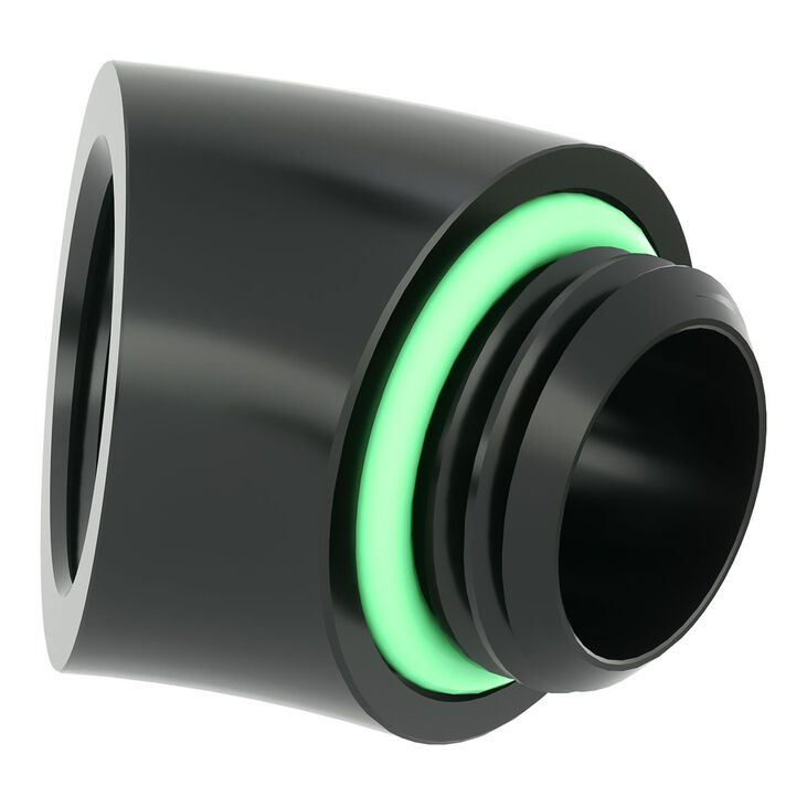 Barrow Adapter, 45 Grad, G1/4 inches AG auf G1/4 inches IG - black