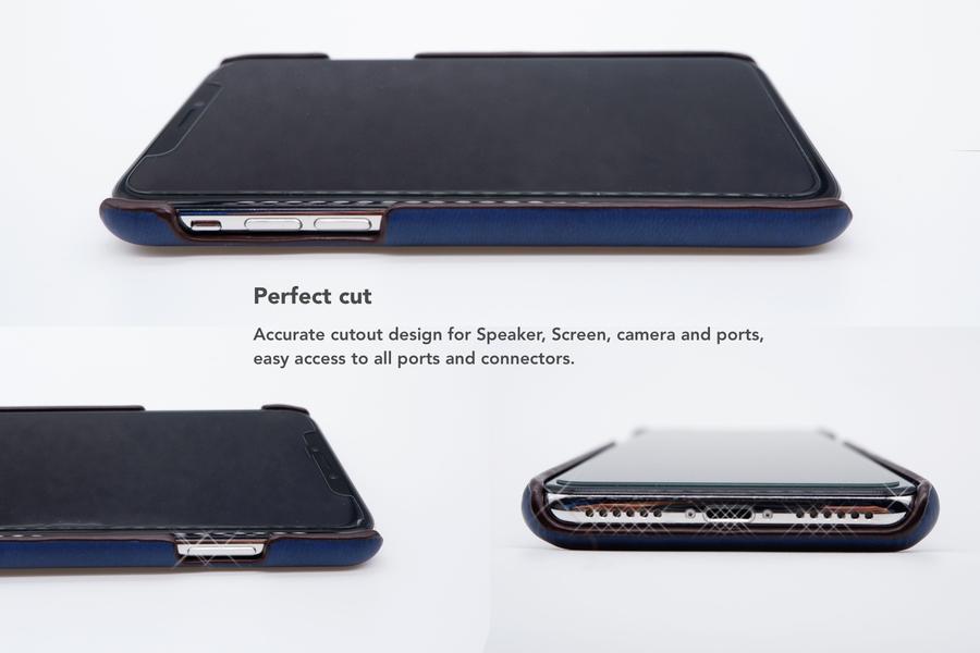 VixFox Card Slot Back Shell for Iphone XSMAX navy blue
