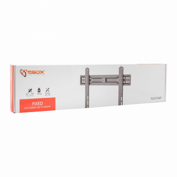 Sbox PLB-5746F Fixed Flat Screen LED TV Mount 37-70 35kg