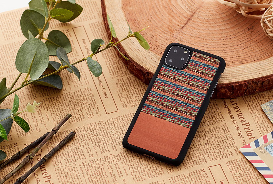 MAN&WOOD SmartPhone case iPhone 11 Pro browny check black