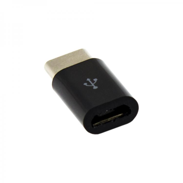 Sbox AD.USB-C B Micro USB 2.0 F. -> TYPE C M. Black
