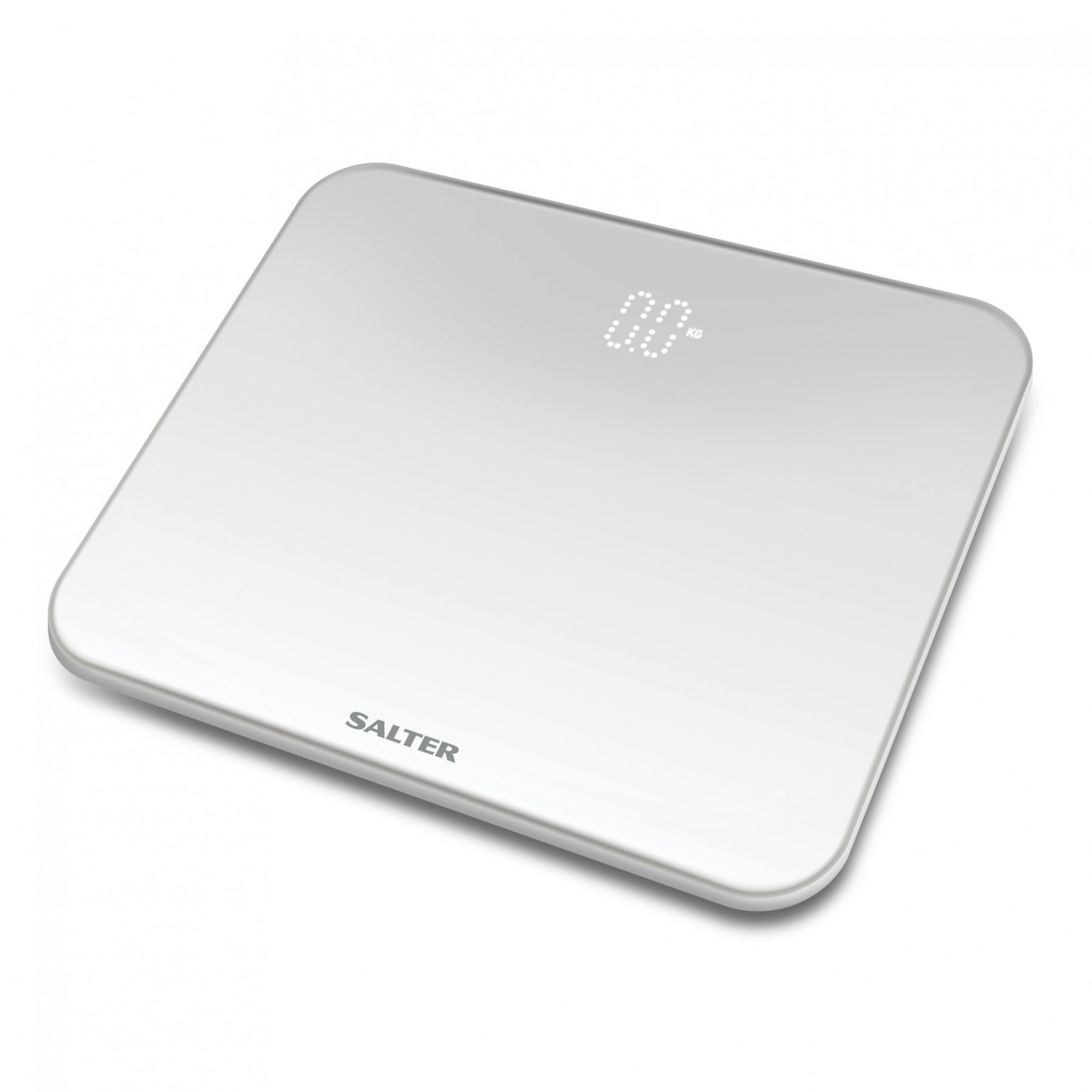 Salter 9204 WFEU12 Ghost Digital Bathroom Scale, White