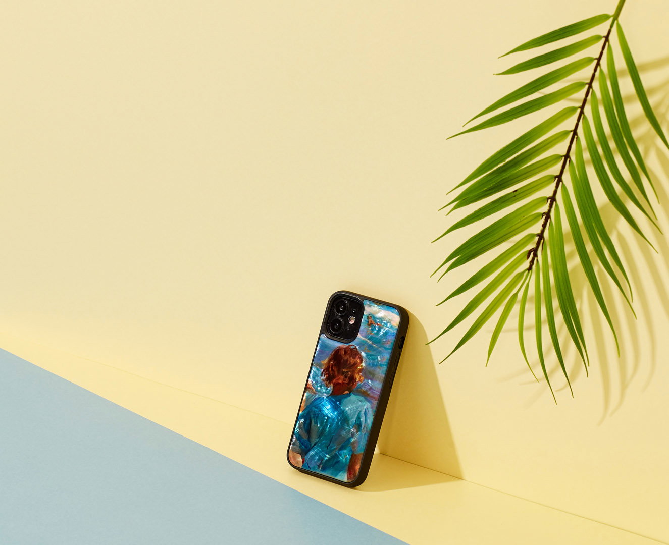 iKins case for Apple iPhone 12 mini children on the beach