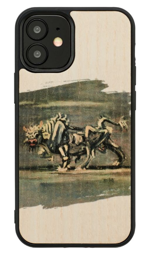 MAN&WOOD case for iPhone 12 mini white bull