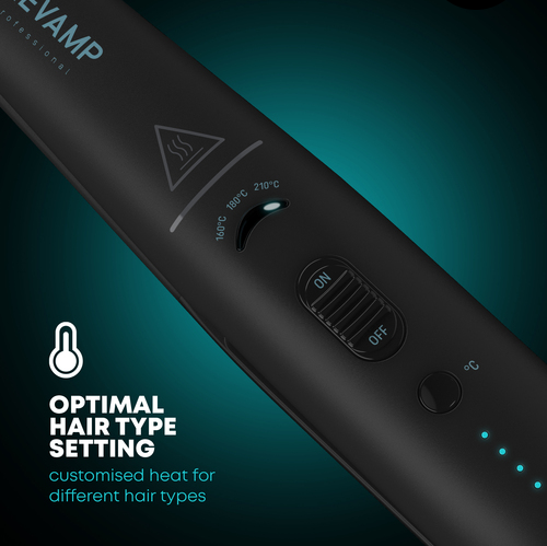 Revamp ST-1700X-EU2 Progloss Liberate Cordless Ceramic Compact Hair Straightener Black
