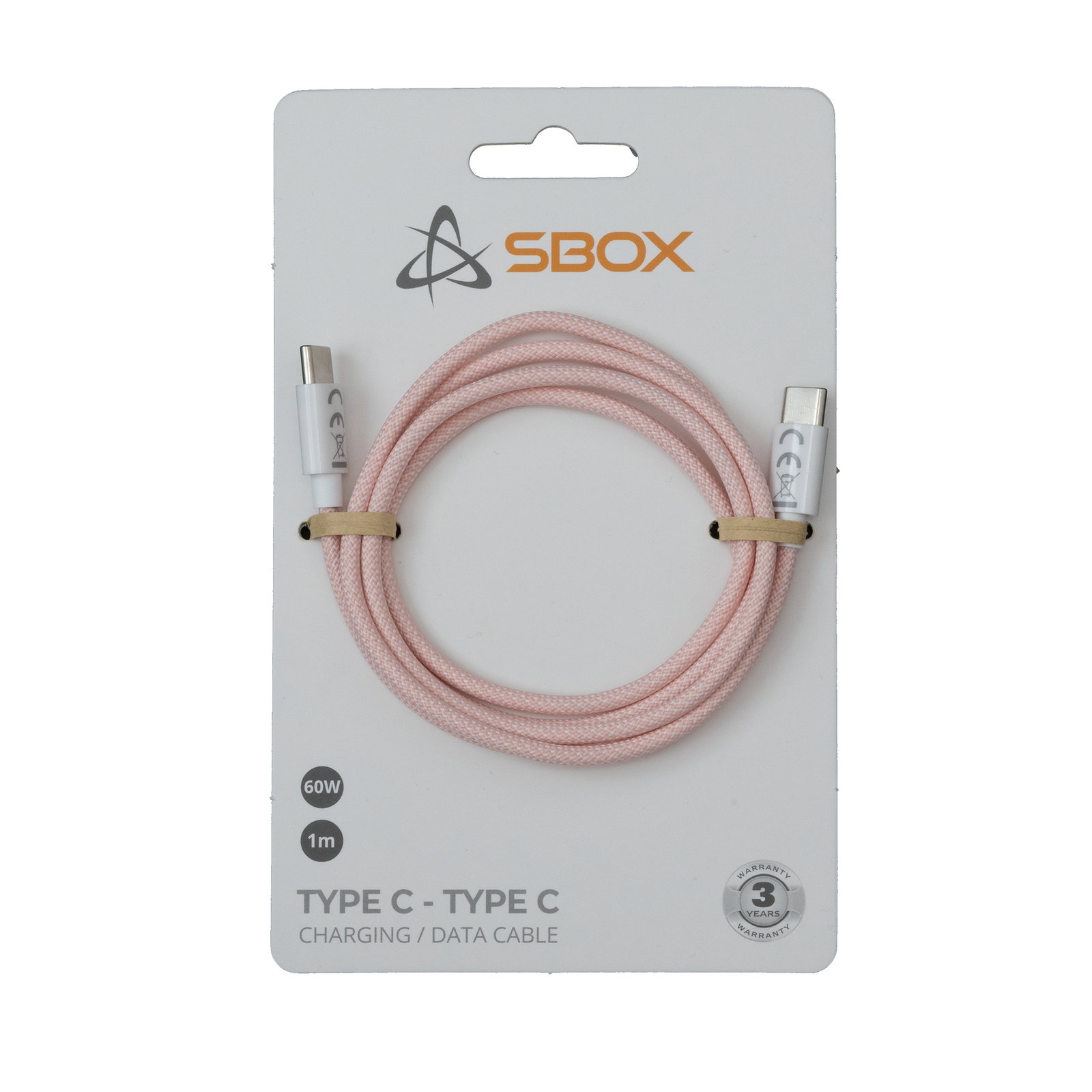 Sbox TYPEC-1-P Type C - Type C M/M 1m pink TYPEC-1-P