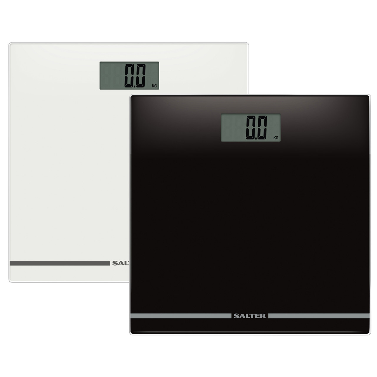 Salter 9205 BHCFEU12 Large Display Glass Electric Scale, Black