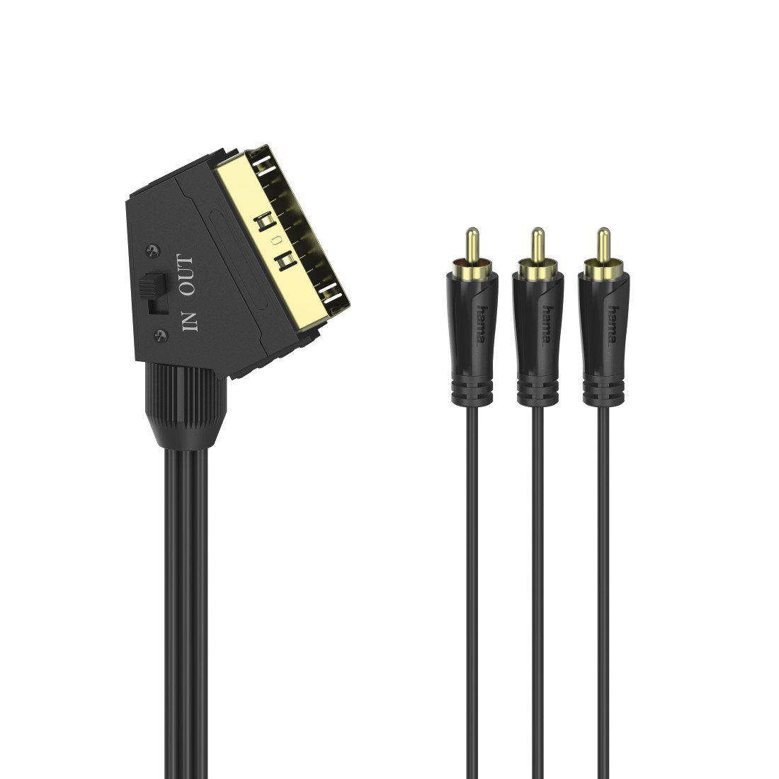 Hama 00205156 RCA SCART AV Cable [3x RCA plug (phono)