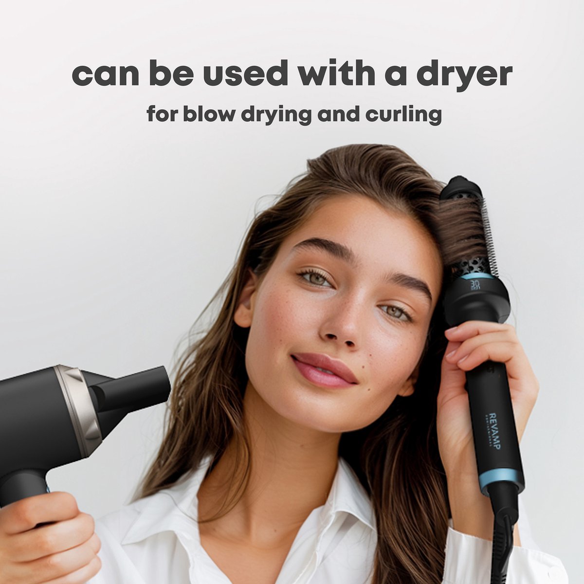Revamp BR-1300A-EU Ceramic & Ionic 30mm Hot Brush Black