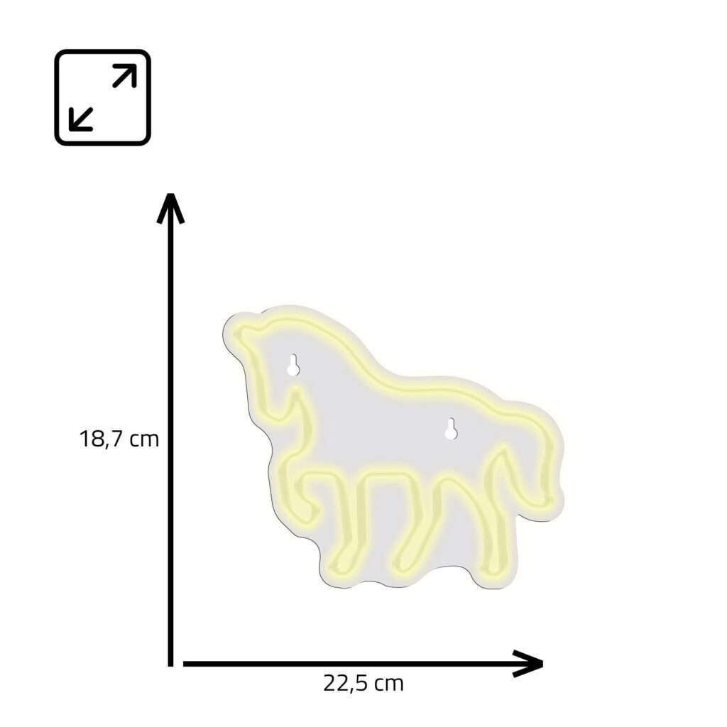Manta SNL103WH Style Neon Lights HORSE White