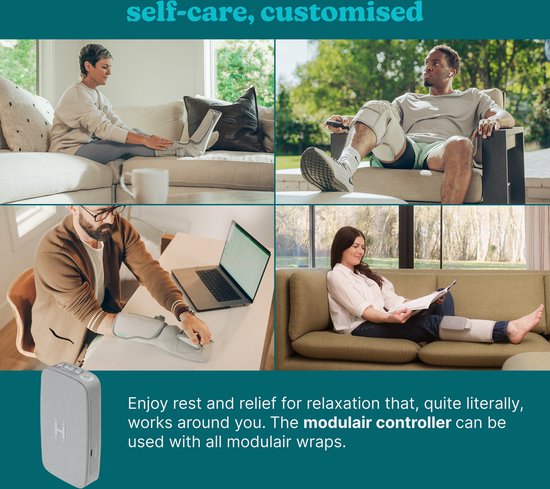 Homedics SR-CMXCE10HBND Modulair Compression System Calf Wrap + Controller