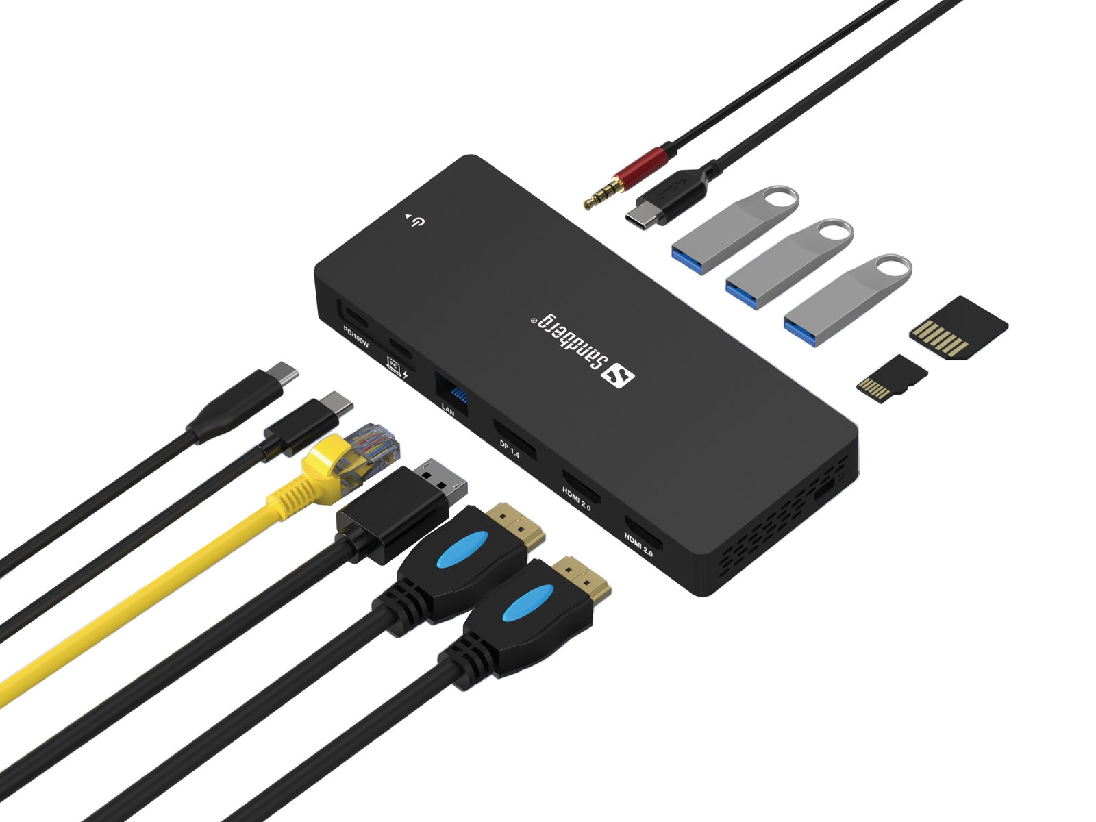 Sandberg 136-61 USB-C 13in1 DockingStation Pro