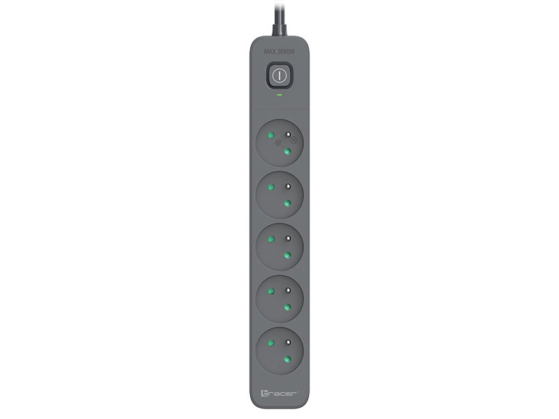 Tracer 47429 Zebra mobile ready 1.5m (5 outlets + 2USB 2,1A)