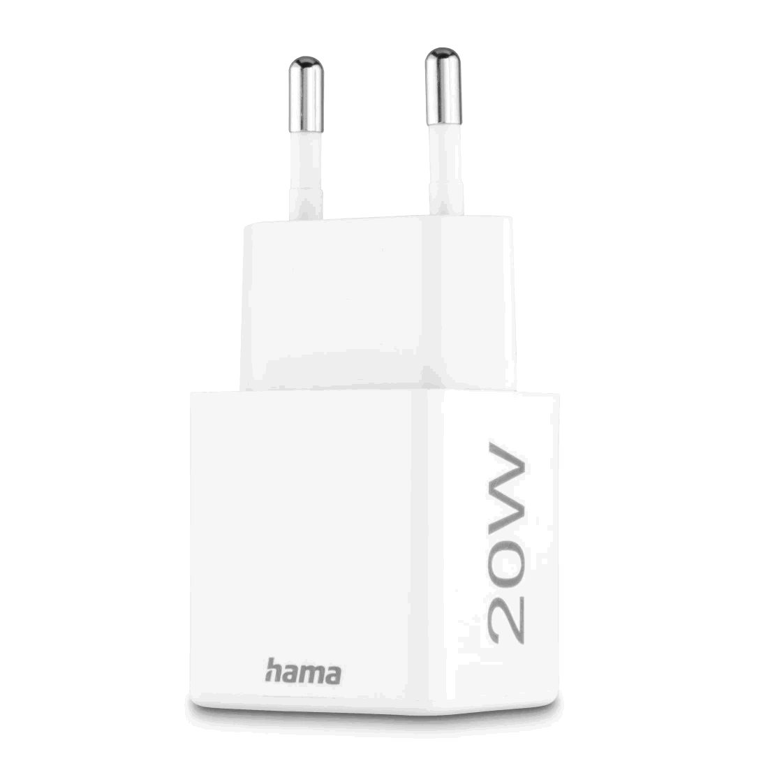 Hama 00201991 Fast Charger 1x USB-C 1x USB-A, Mini Charger, PD, 20W, White