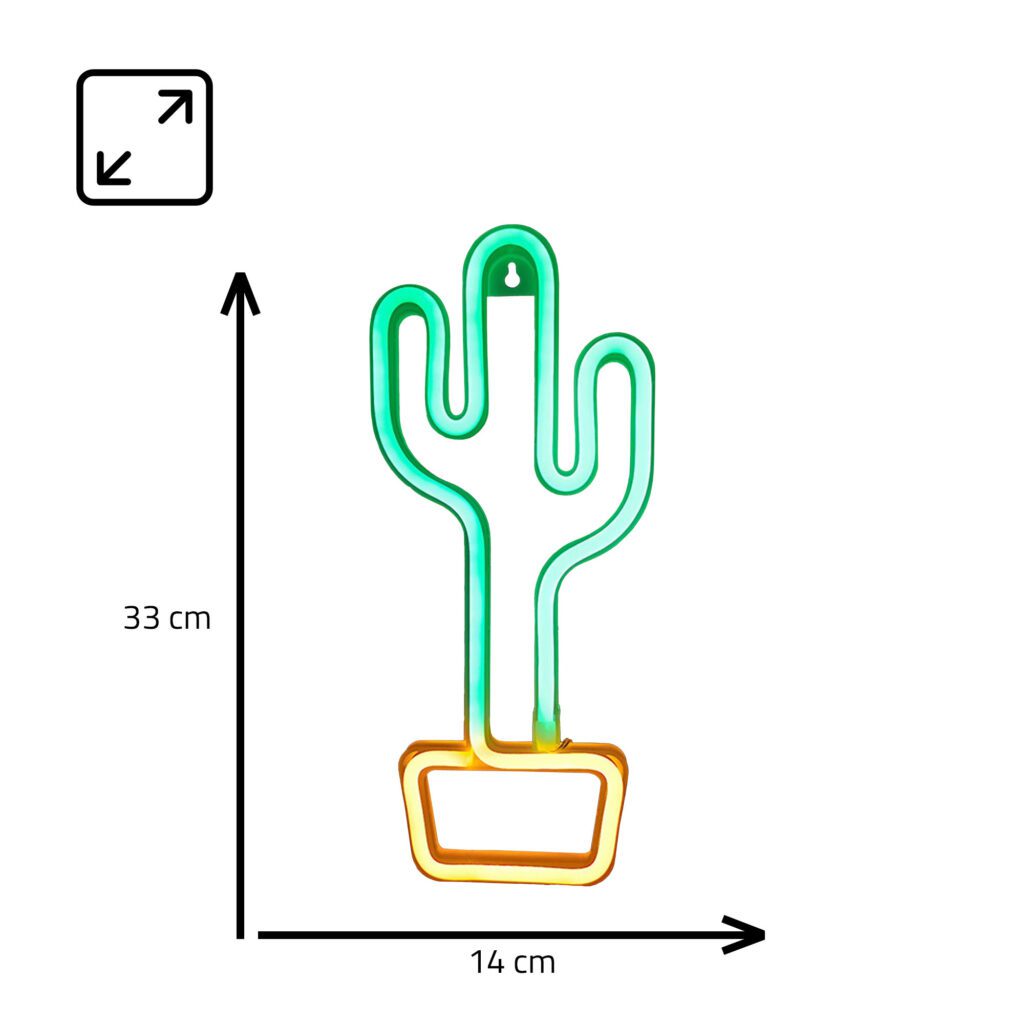 Manta SNL07GN Style Neon Lights CACTUS Green/Yellow