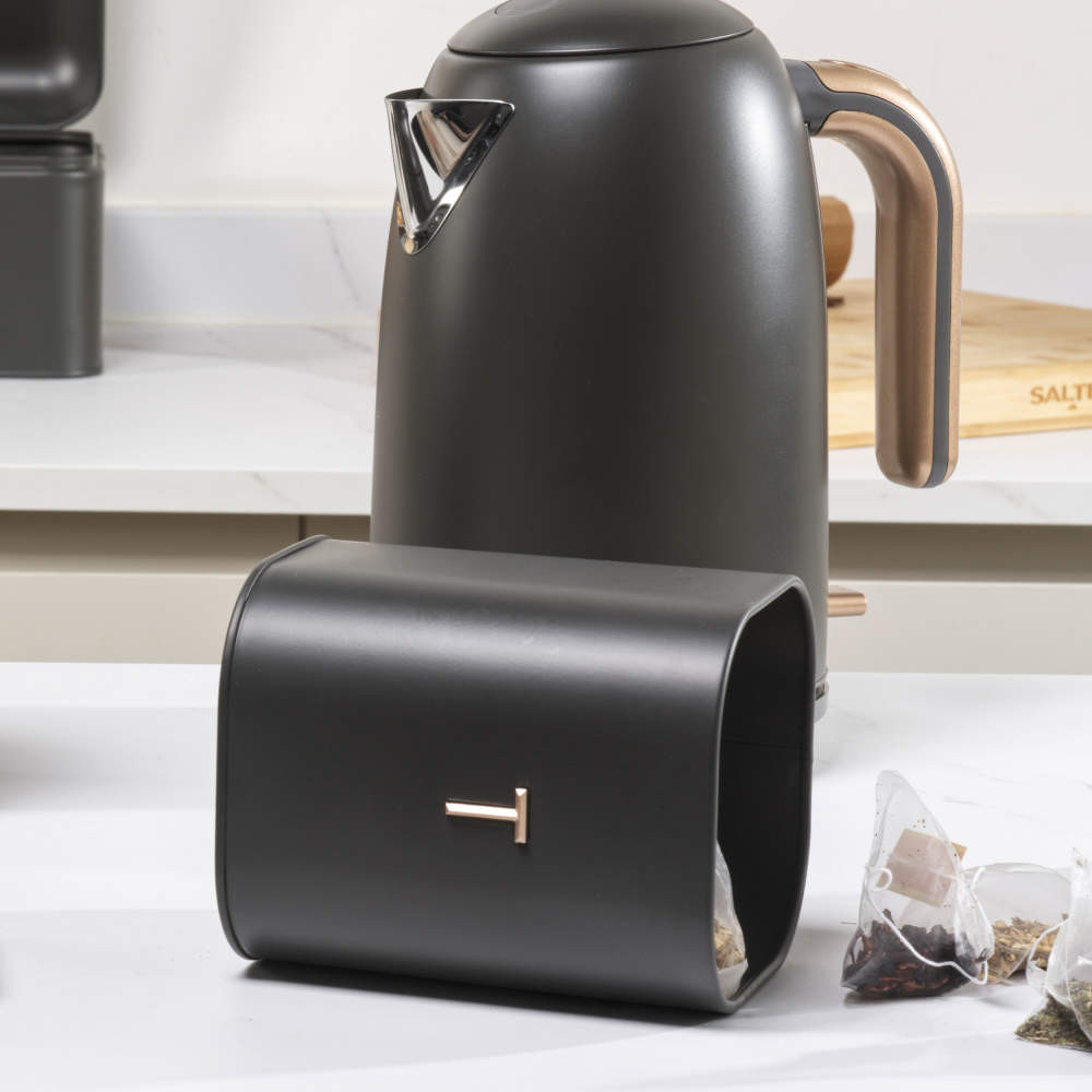 Salter BW13729EU7 Pebble 3-Piece Canister Set Charcoal