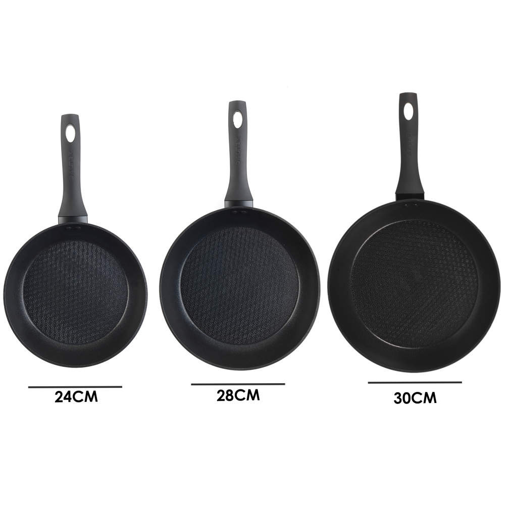 Salter BW08773 Geo Hex 3-Piece Fry Pan Set - 20/24/28cm