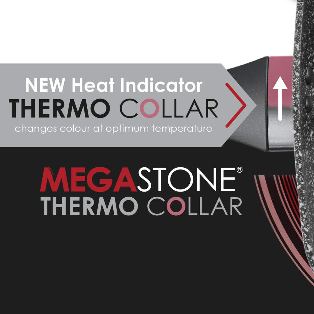 Salter BW10702BRMFOB Megastone Thermo Collar 28cm Griddle Pan