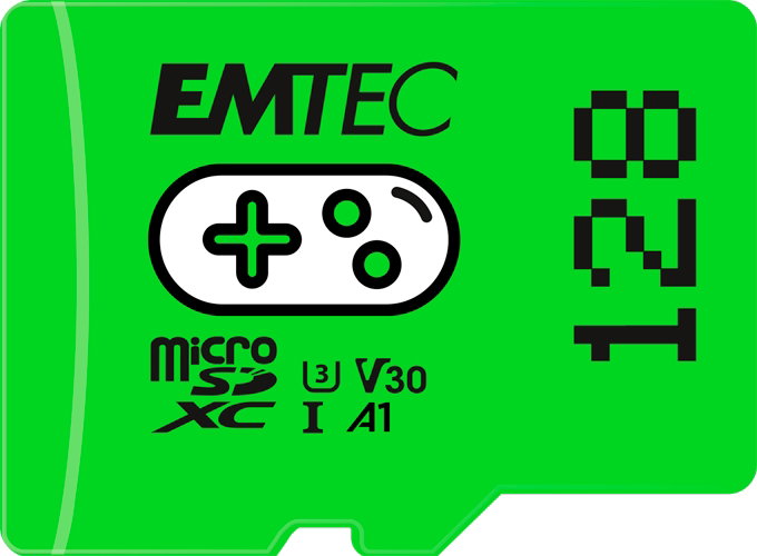 Emtec MicroSDXC 128GB UHSI U3 V30 A1 Gaming Green