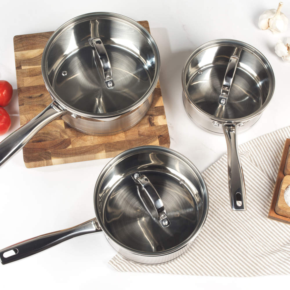 Salter BW06734EU7 Timeless Collection 3-Piece Pan Set