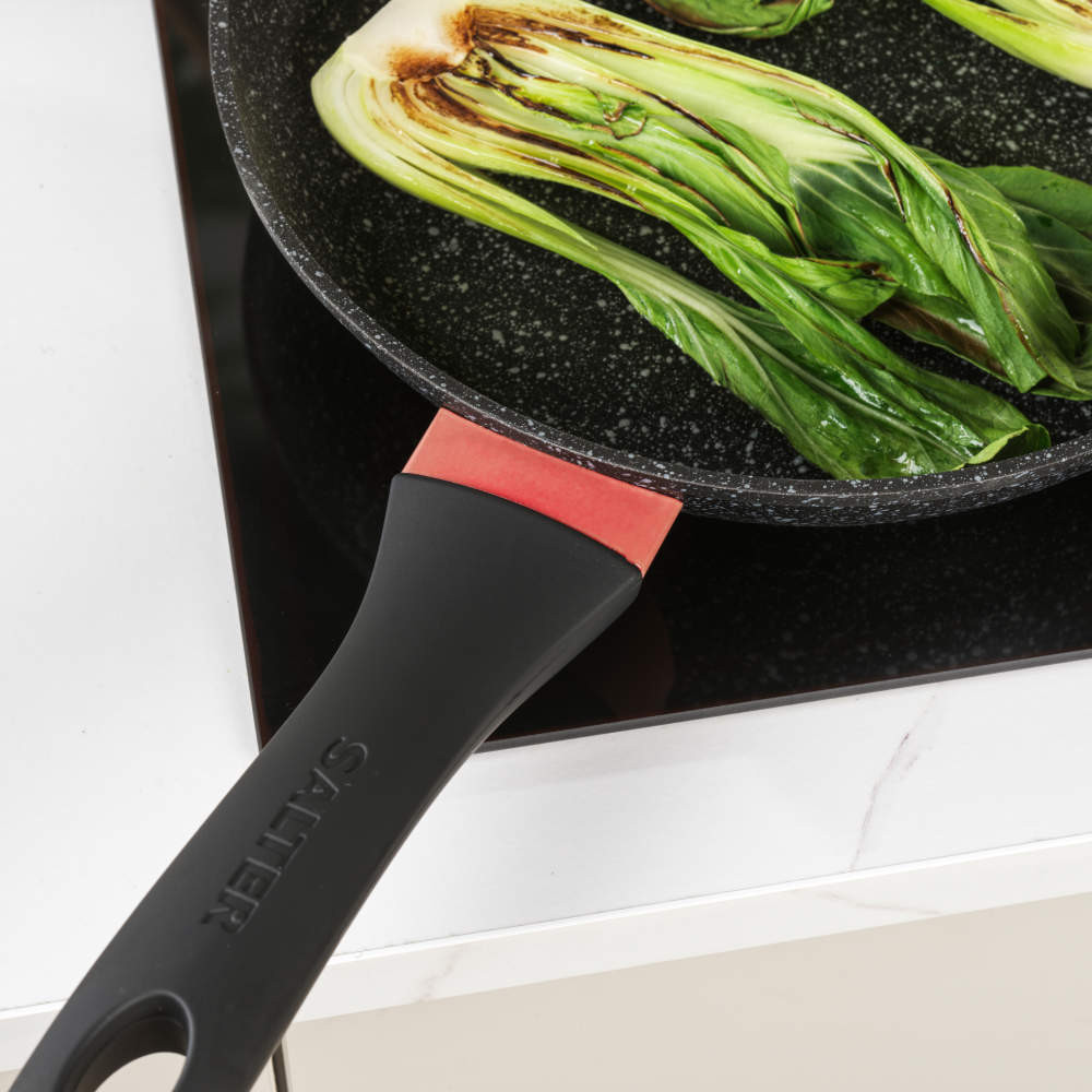 Salter BW11459BRMFOB Megastone Thermo Collar 3-Piece Frying Pan Set - 20/24/28cm