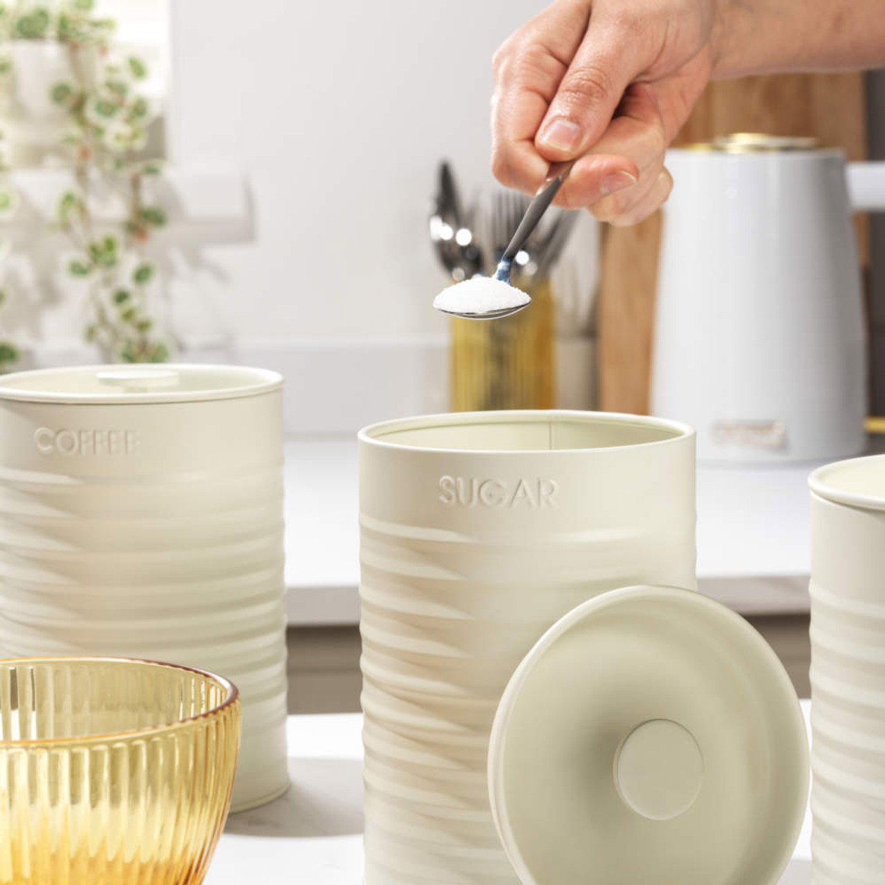 Russell Hobbs RH03268CEU7 3-Piece Countertop Canister Set