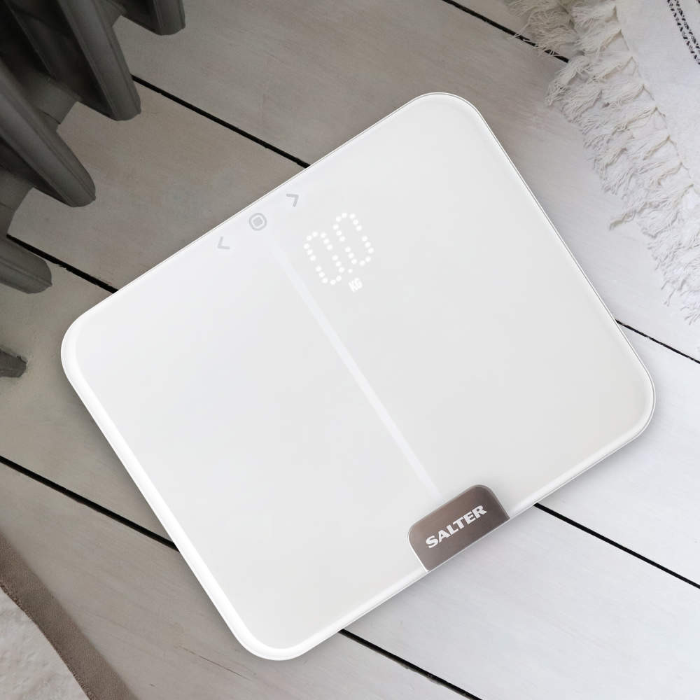 Salter 9164 WH3RJLEU16 Ghost Compact Analyser Scale, White