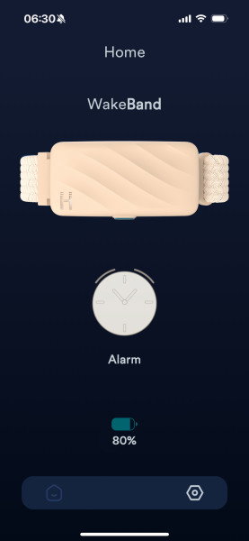 Homedics SS-WB100CE-WW, WakeBand, Your Silent Alarm, Cream