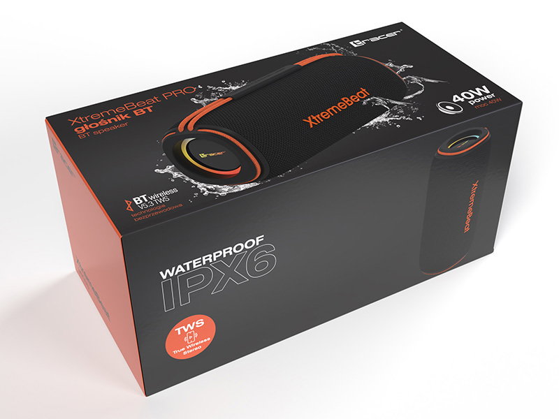Tracer 47543 XtremeBeat Pro TWS BT RGB Black