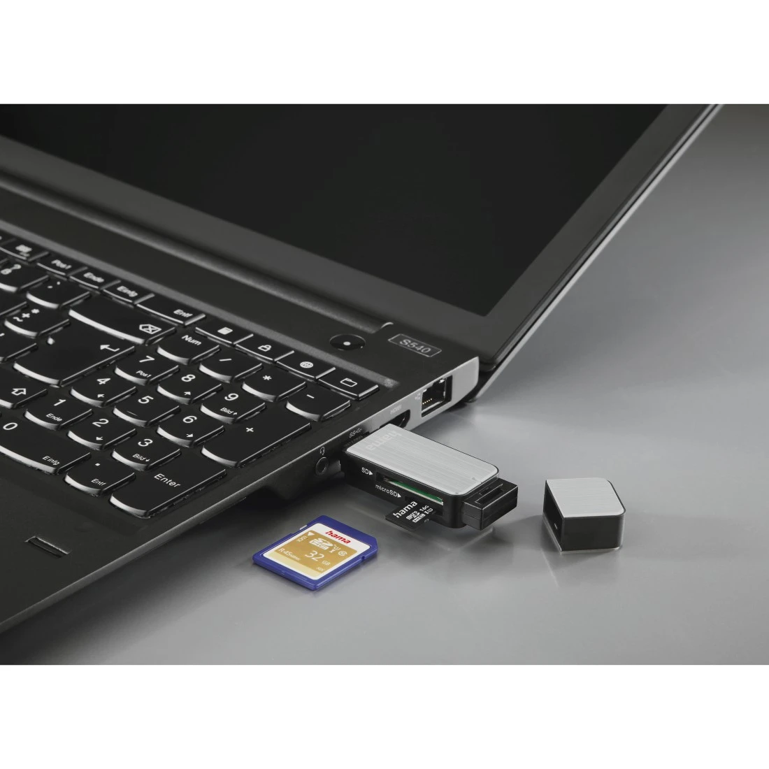 Hama 00123900 USB 3.0 Card Reader Aluminium