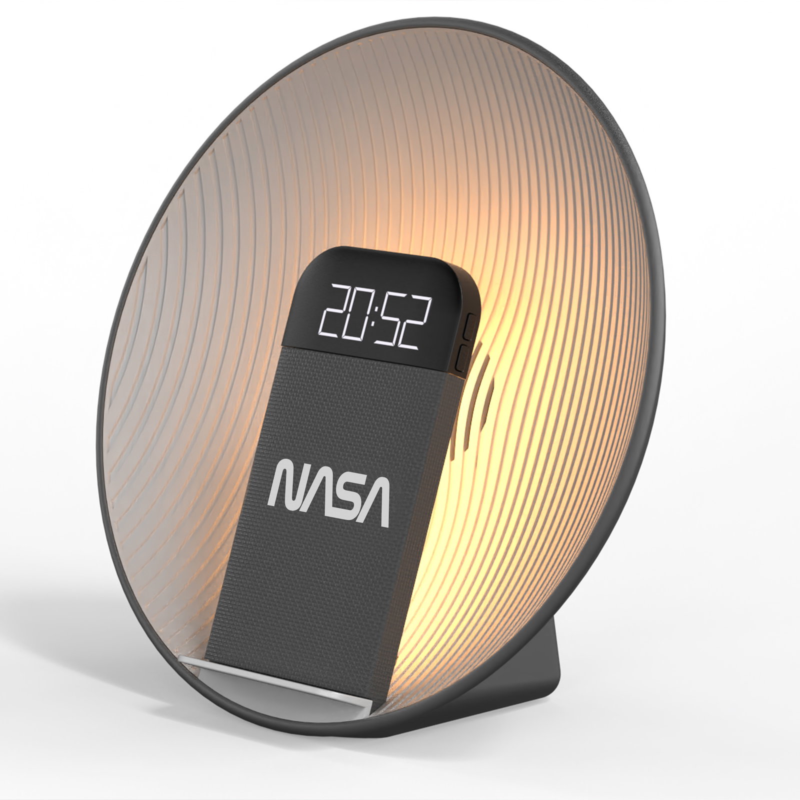 NASA SPC600 Bluetooth Speaker/ Alarm Clock/ Wireless Charger