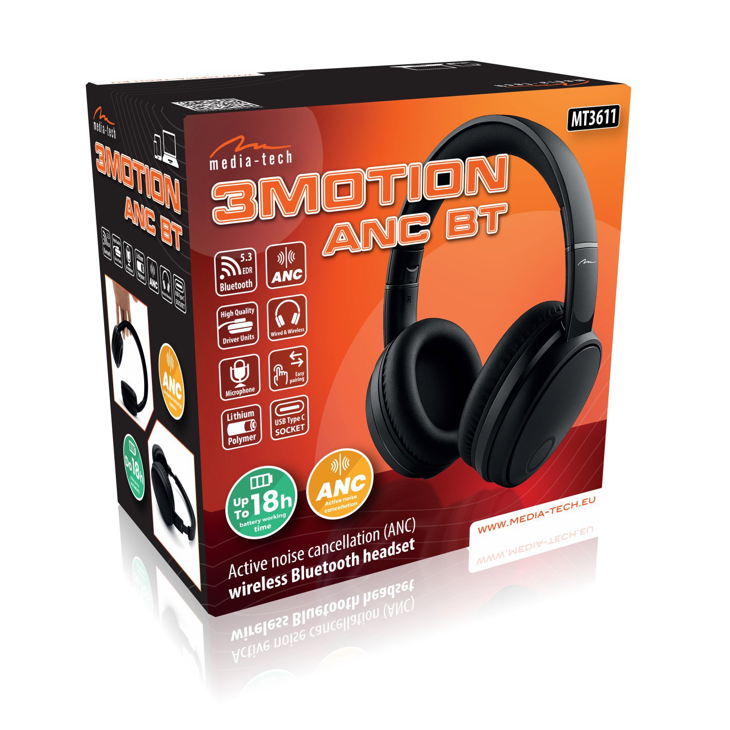 Media-Tech MT3611 3Motion ANC BT