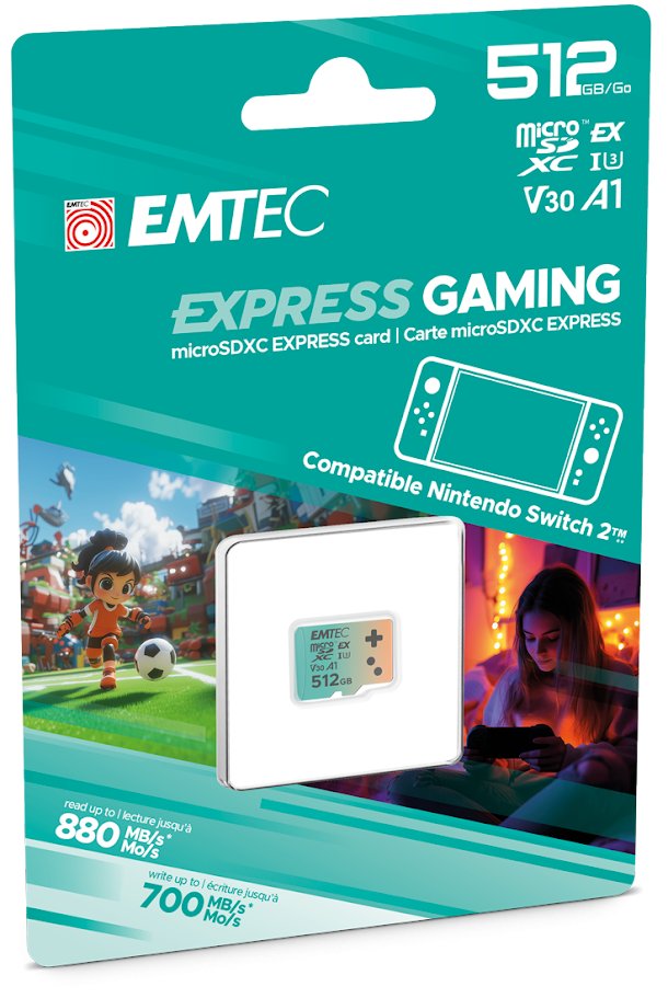 Emtec SDXC 512GB Express Gaming UHS-I V30 A1