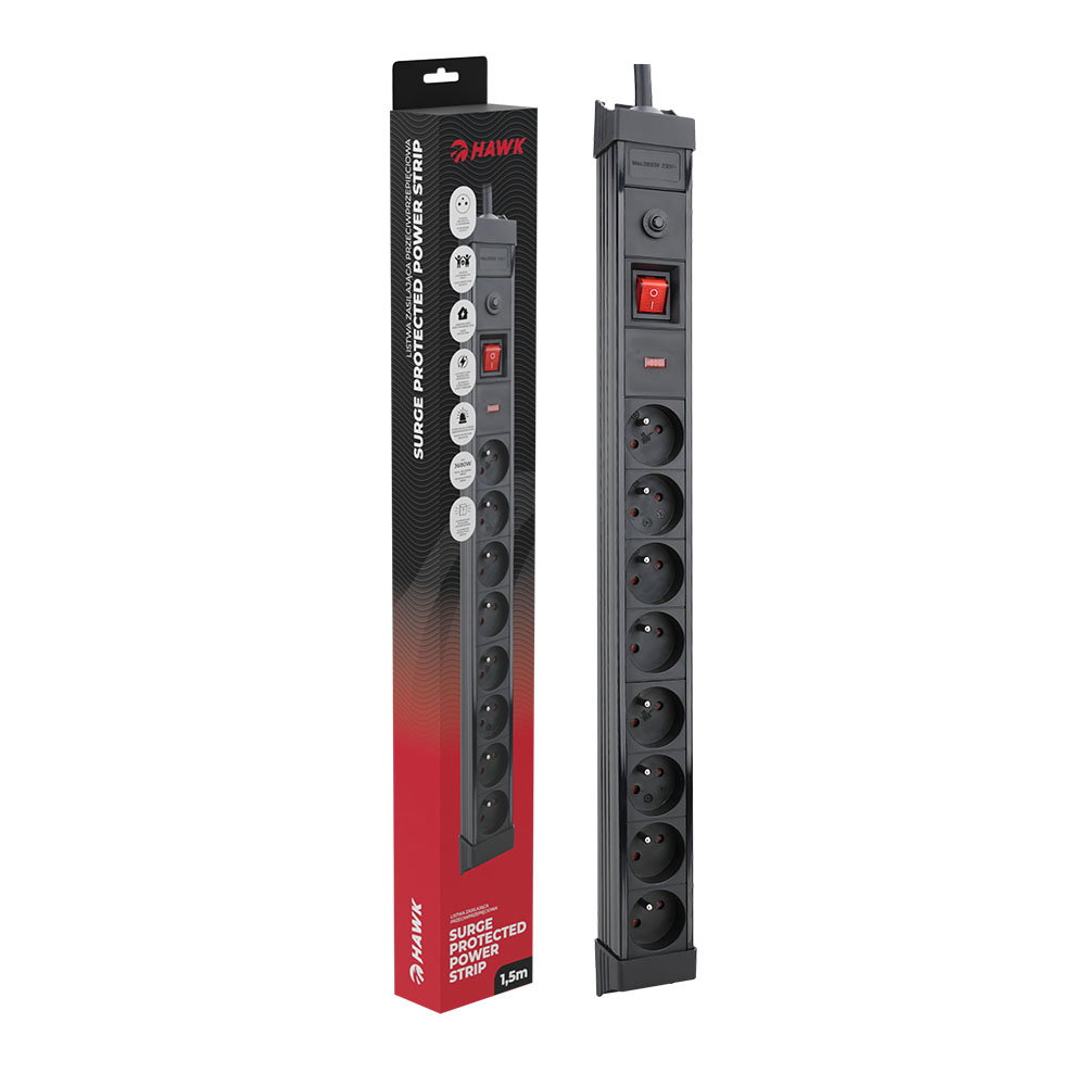 Hawk HWPS801BK 1,5m